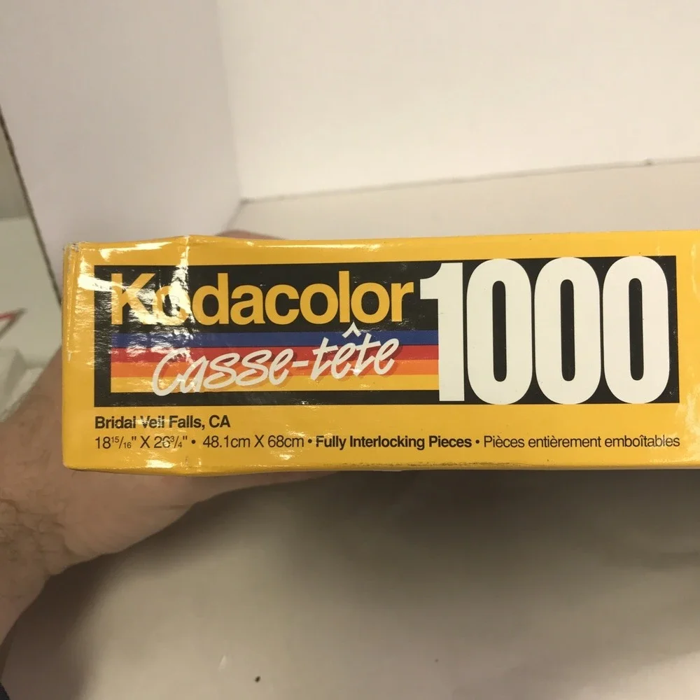 Sealed Rose Art Kodacolor Puzzles - 1000 Piece - Bridal Veil Falls,‎ CA #21100